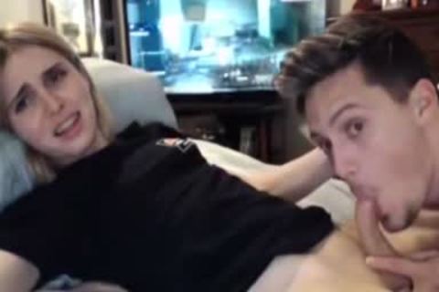 blonde tgirl acquires Sucked By Her Boyfriend