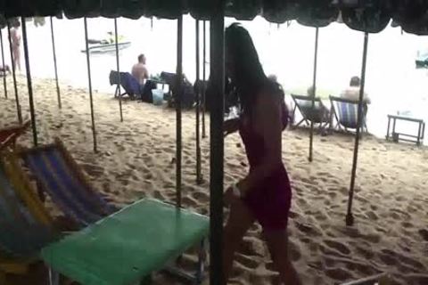 asian t-girl Provokes The Cameraman