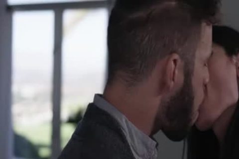brunette hair tgirl Korra Del Rio Gives Blissful fellatio