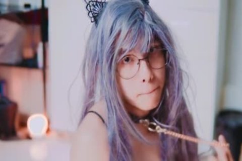 attractive oriental Sissy Cat butthole