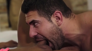 TransAngels: Dick sucking with shemale Miran and Damien Stone