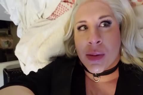 chunky blond Very lewd Transgender girl Is A cocksmoker