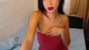 petite pecker Filipina Trans Beauty With Tattoos Teases On webcam