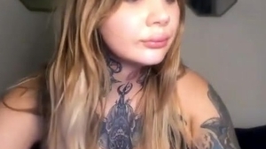 giant pantoons tgirl With Full Tattoos Wanks Hard On webcam