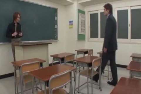 oriental Teacher Is wild At 3some